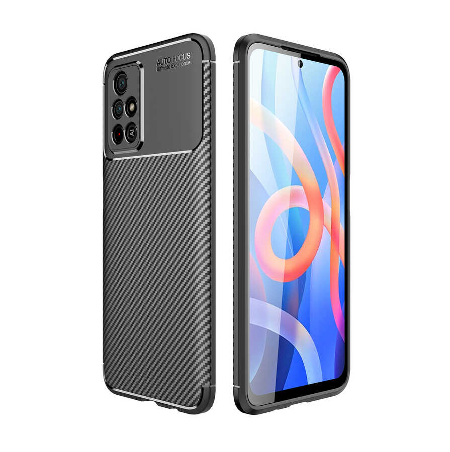 Xiaomi Poco M4 Pro 5G Kılıf Zore Negro Silikon Kapak - Siyah