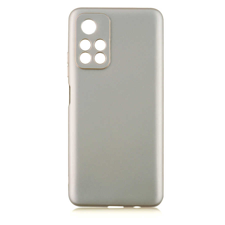 Xiaomi Poco M4 Pro 5G Kılıf Zore Premier Silikon Kapak - Gold