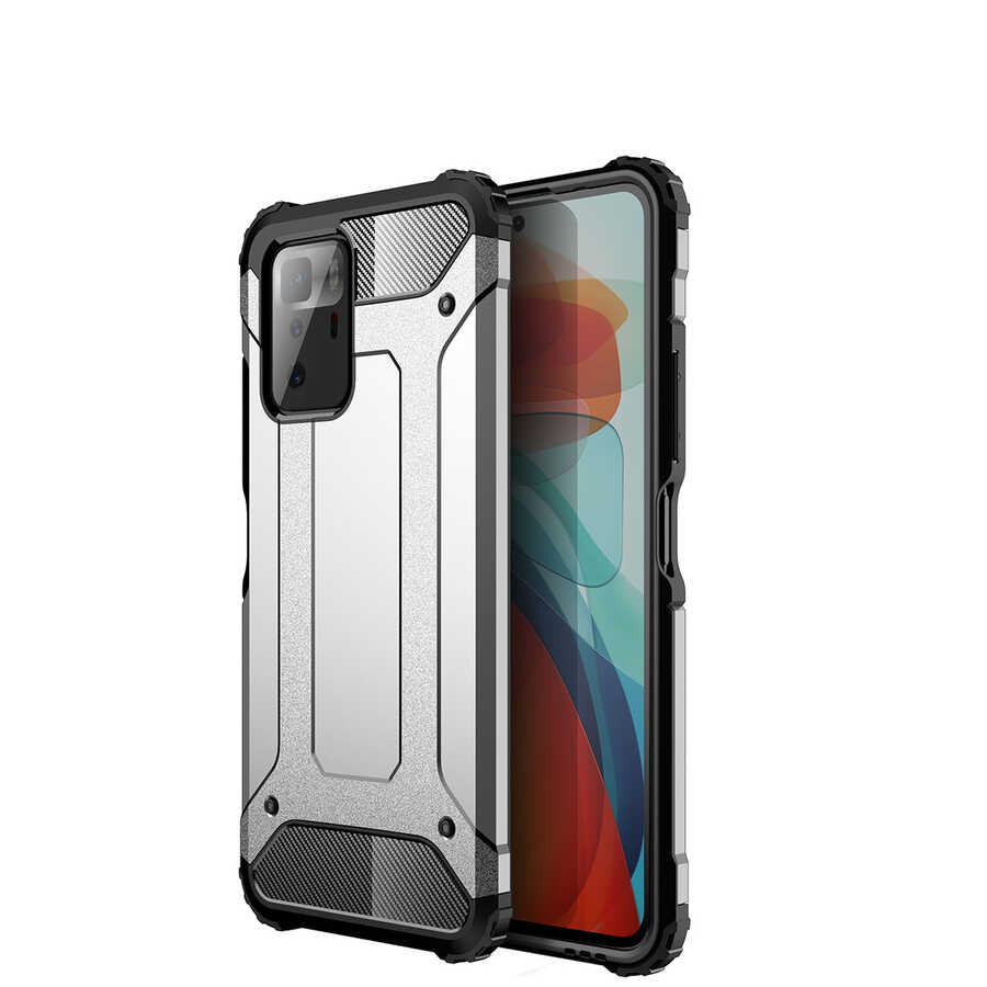 Xiaomi Poco X3 GT Kılıf Zore Crash Silikon Kapak - Gri