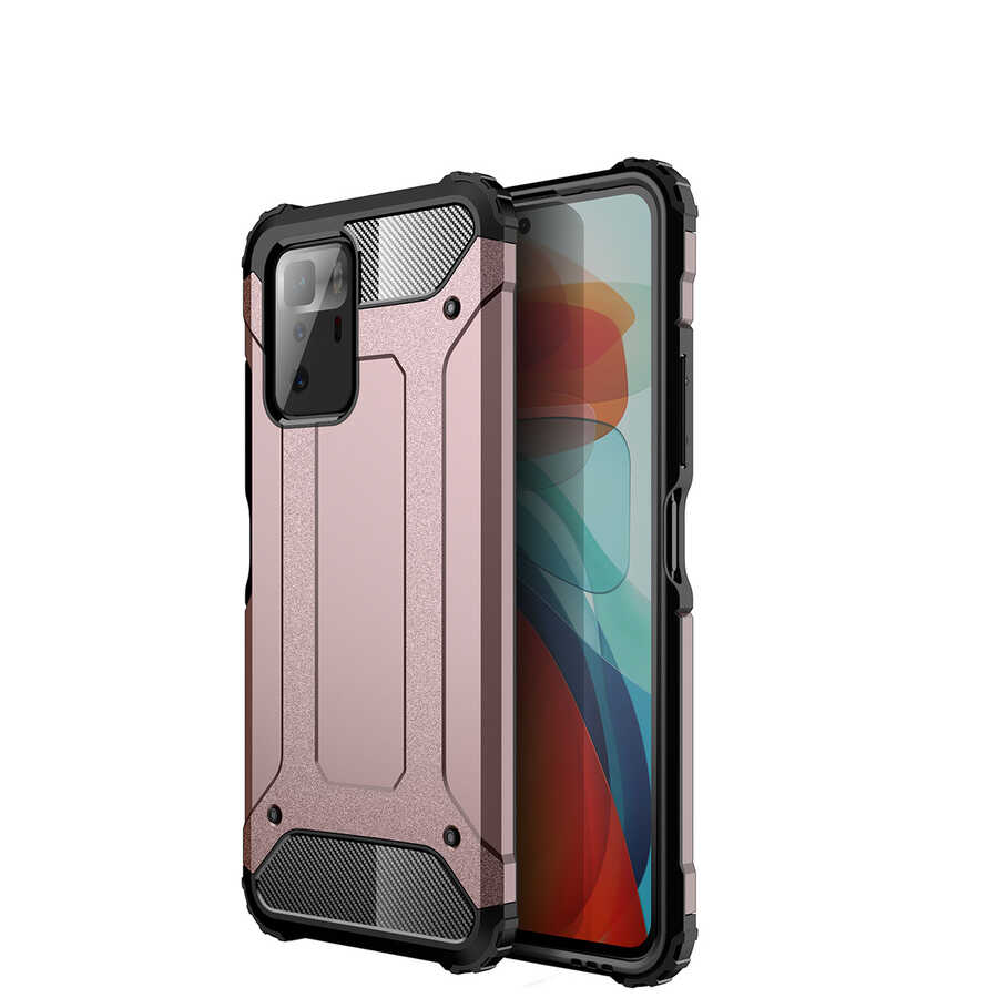 Xiaomi Poco X3 GT Kılıf Zore Crash Silikon Kapak - Rose Gold