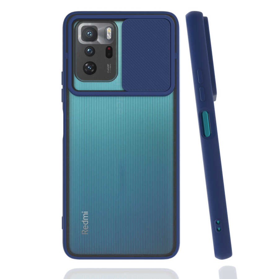 Xiaomi Poco X3 GT Kılıf Zore Lensi Kapak - Lacivert