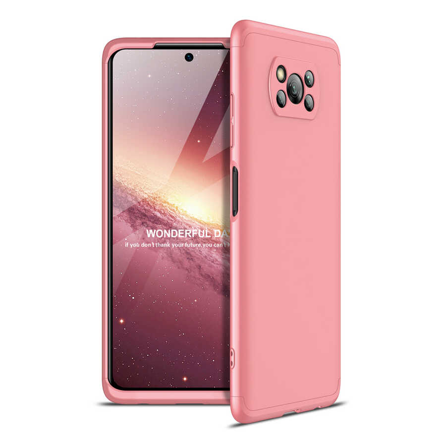 Xiaomi Poco X3 Kılıf Zore Ays Kapak - Rose Gold