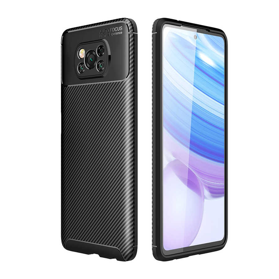 Xiaomi Poco X3 Kılıf Zore Negro Silikon Kapak - Siyah