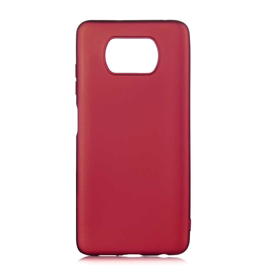Xiaomi Poco X3 Kılıf Zore Premier Silikon Kapak - Mürdüm