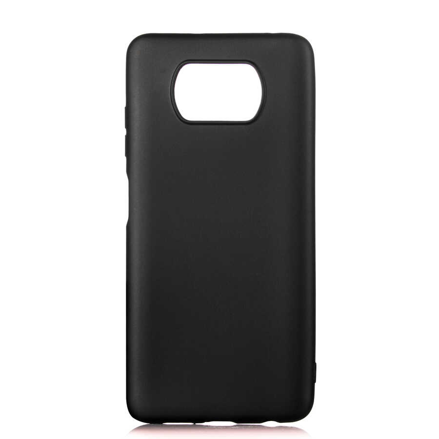 Xiaomi Poco X3 Kılıf Zore Premier Silikon Kapak - Siyah