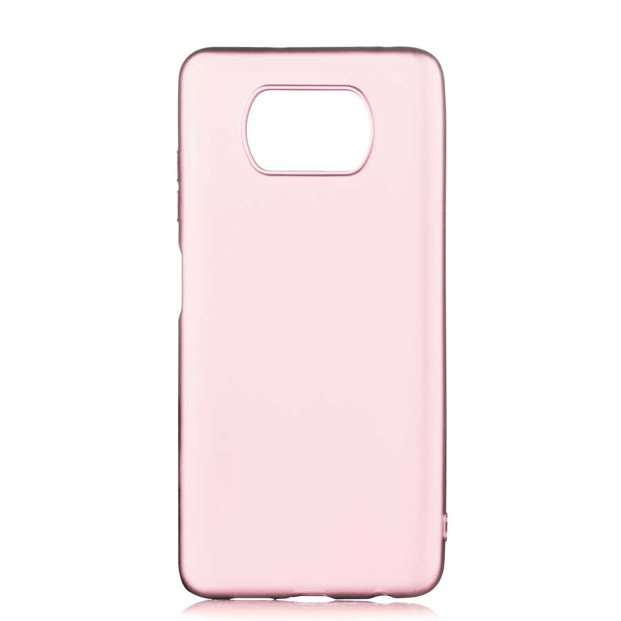 Xiaomi Poco X3 Kılıf Zore Premier Silikon Kapak - Rose Gold