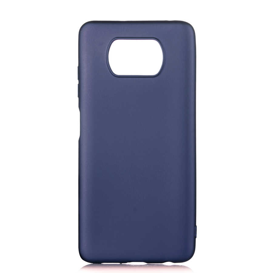 Xiaomi Poco X3 Kılıf Zore Premier Silikon Kapak - Lacivert