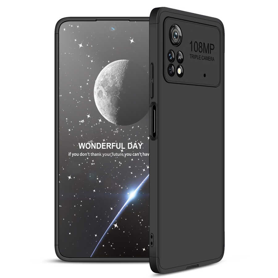 Xiaomi Poco X4 Pro 5G Kılıf Zore Ays Kapak - Siyah