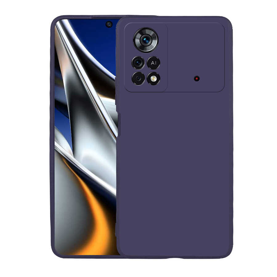 Xiaomi Poco X4 Pro 5G Kılıf Zore Premier Silikon Kapak - Lacivert