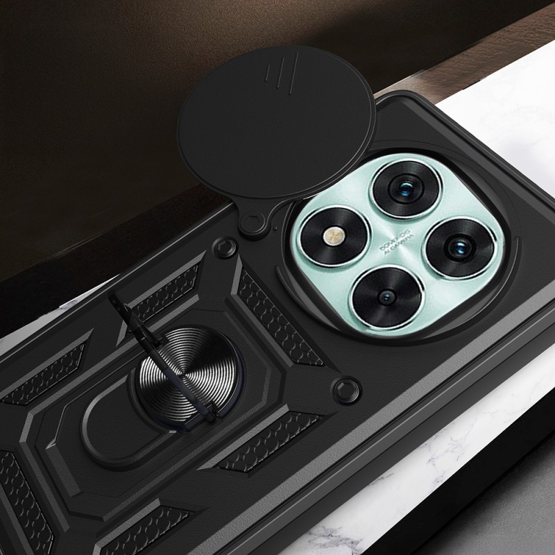 Xiaomi Poco X7 Case Magnetic Stand Camera Protected Zore Sliding Vega Cover - 9