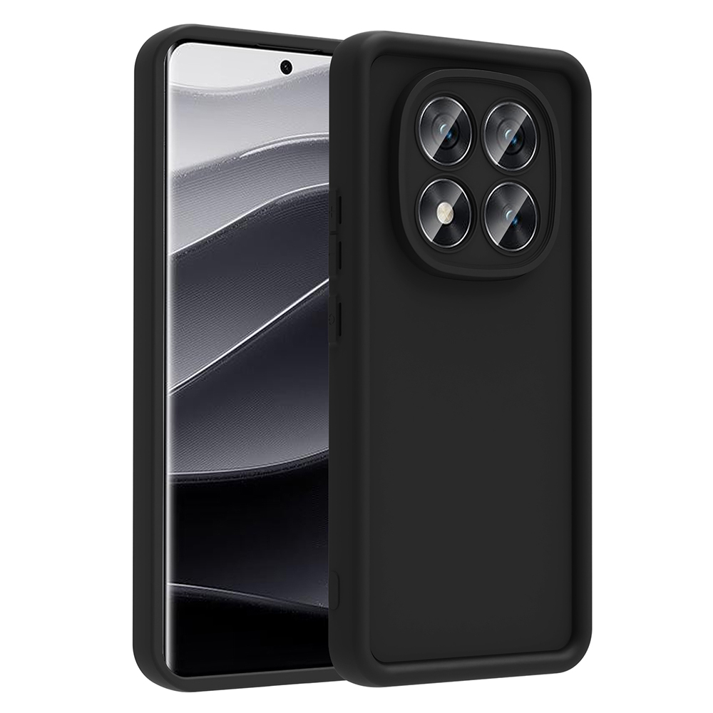 Xiaomi Poco X7 Kılıf Kamera Korumalı Zore Ananas Kapak - Siyah