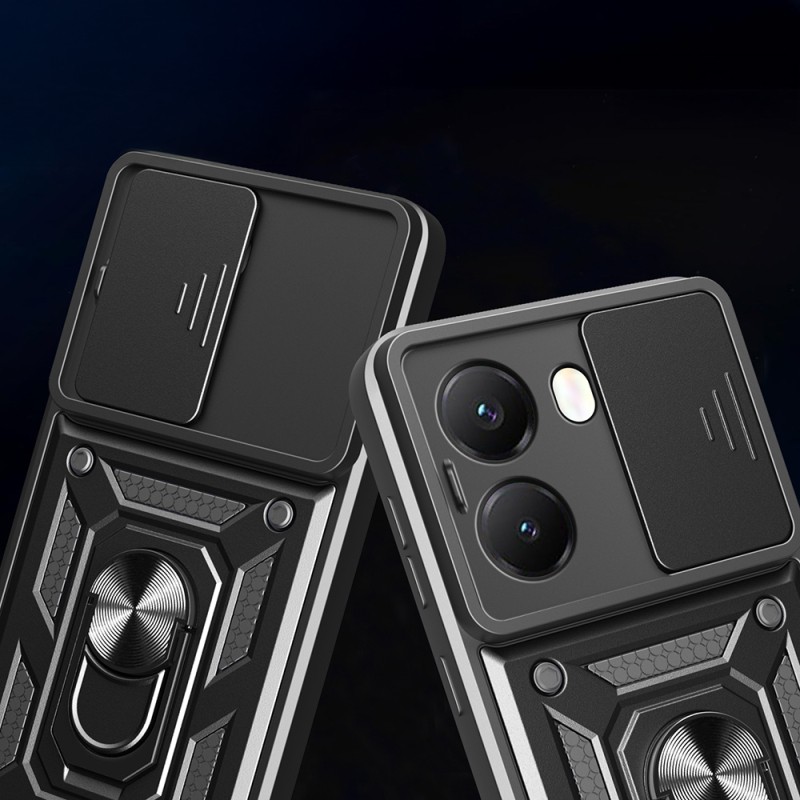 Xiaomi Poco X7 Pro Case Magnetic Stand Camera Protected Zore Sliding Vega Cover - 6