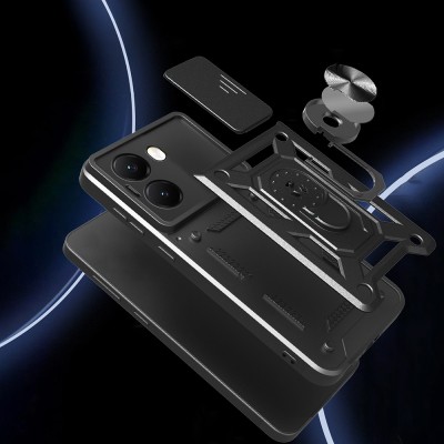 Xiaomi Poco X7 Pro Case Magnetic Stand Camera Protected Zore Sliding Vega Cover - 7