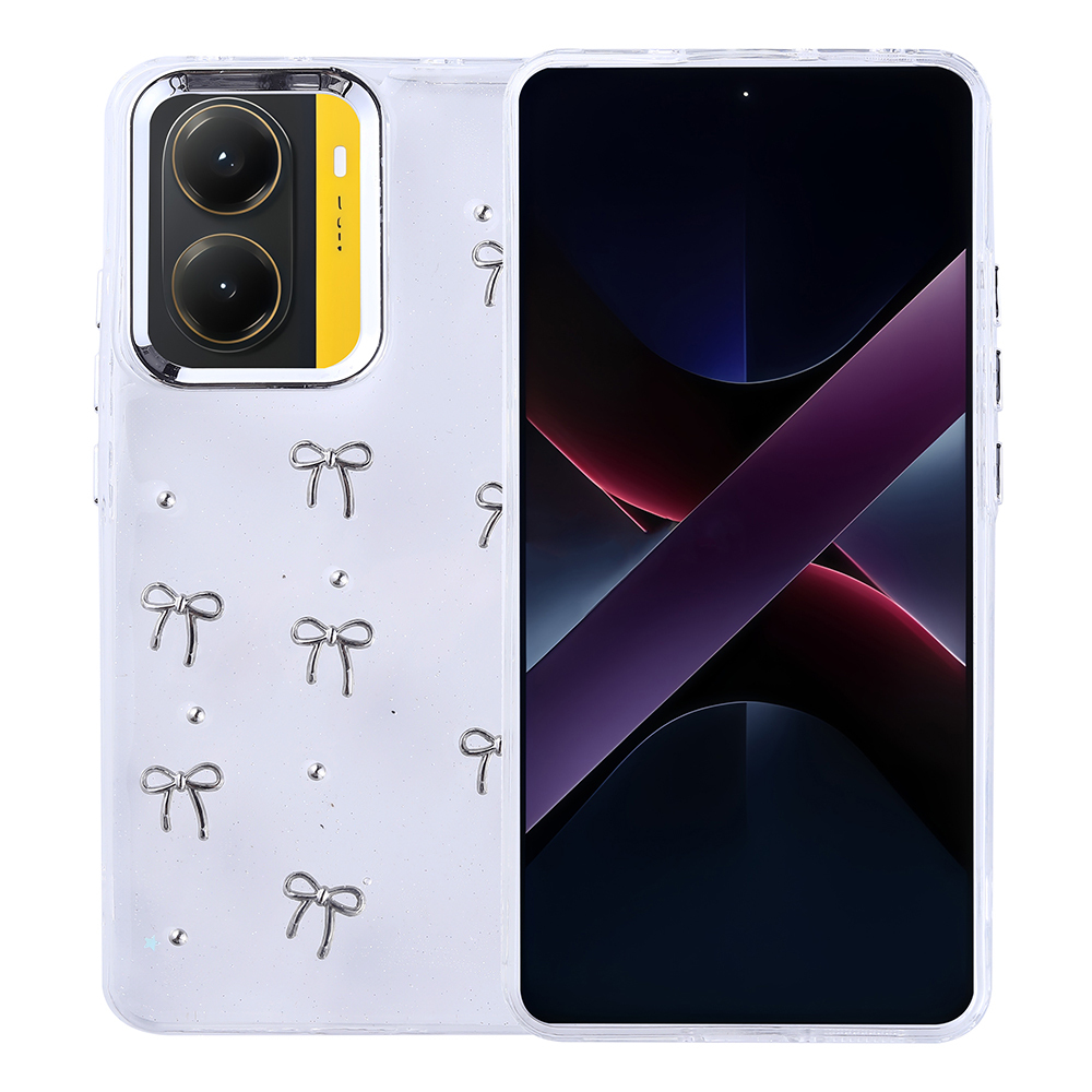 Poco X7 Pro Kılıf Airbag Tasarımlı Simli Şeffaf NXXA Kutup Kapak - Fiyonk