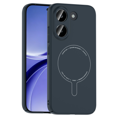 Xiaomi Poco X8 Pro Kılıf M-Safe Şarj Özellikli Kamera Korumalı Zore Elio Sert PC Kapak - Zore