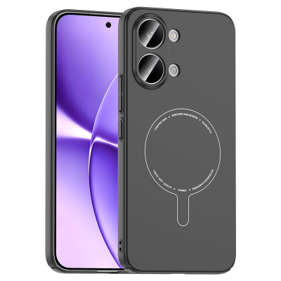 Xiaomi Poco X8 Pro Max Kılıf M-Safe Şarj Özellikli Kamera Korumalı Zore Elio Sert PC Kapak - Zore