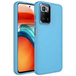 Xiaomi Redmi 10 Case Metal Frame and Button Design Silicone Zore Luna Cover - Zore