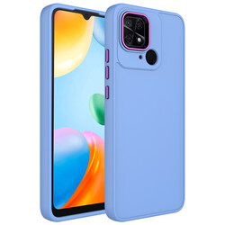 Xiaomi Redmi 10C Case Metal Frame and Button Design Silicone Zore Luna Cover - Zore