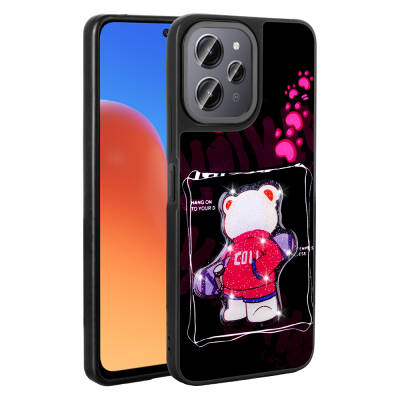 Xiaomi Redmi 12 4G Case Shining Embossed Zore Amas Silicone Cover with Iconic Figure - Zore