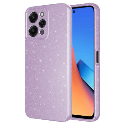 Xiaomi Redmi 12 Case Camera Protected Silvery Luxury Zore Koton Cover - Zore