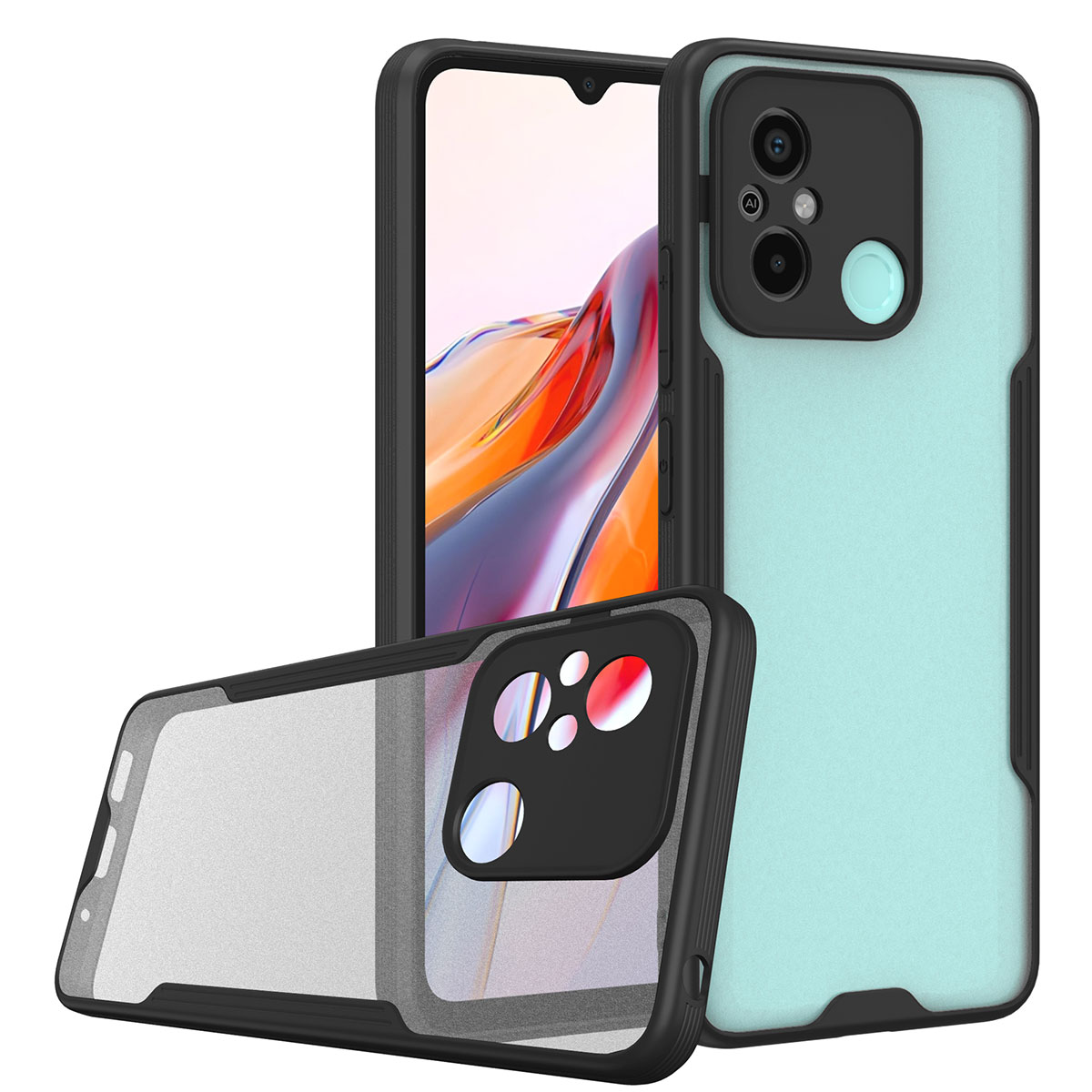 Xiaomi Redmi 12C Kılıf Zore Parfe Kapak - Siyah