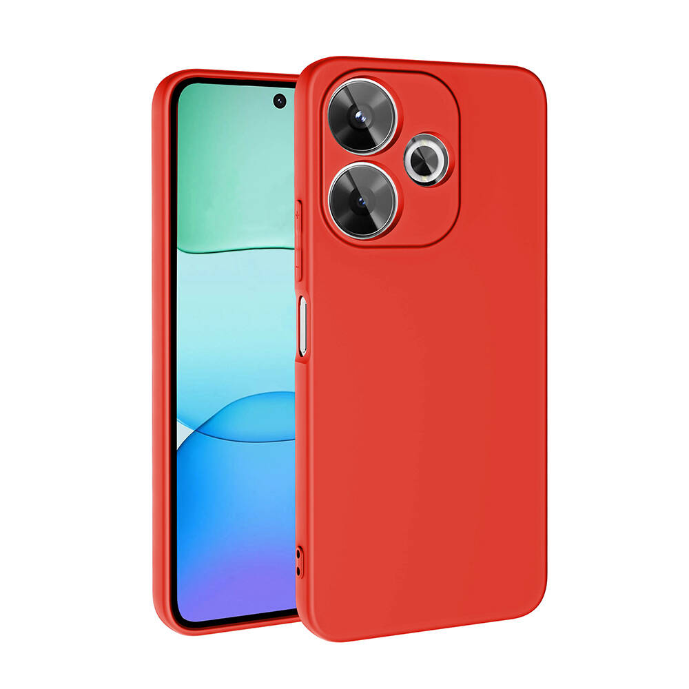 Xiaomi Redmi 13 4G Kılıf Zore Mara Lansman Kapak - Kırmızı