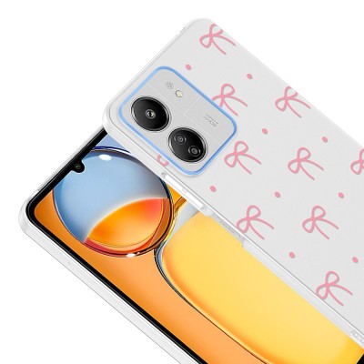 Xiaomi Redmi 13C Case with Camera Protector, Patterned Zore Clip Cover - 9