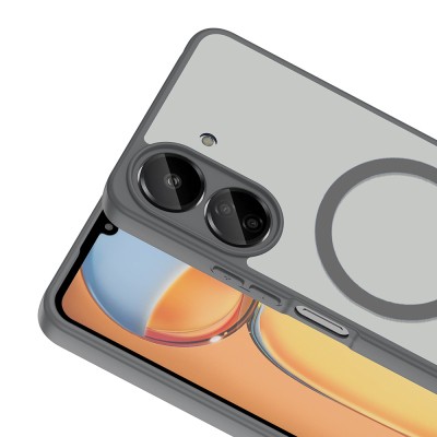 Xiaomi Redmi 13C Case with M-safe Charging Feature, Zore Flat Cover - 10
