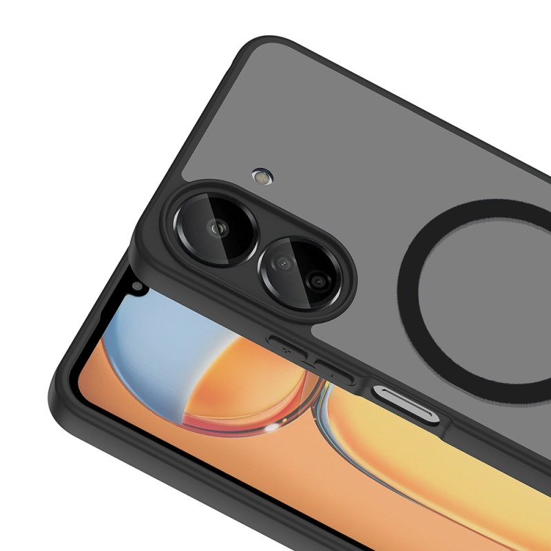 Xiaomi Redmi 13C Case with M-safe Charging Feature, Zore Flat Cover - 12