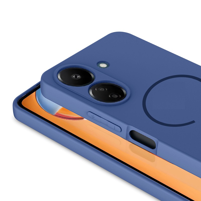 Xiaomi Redmi 13C Case Zore Meta Cover with M-safe Charging Feature - 16