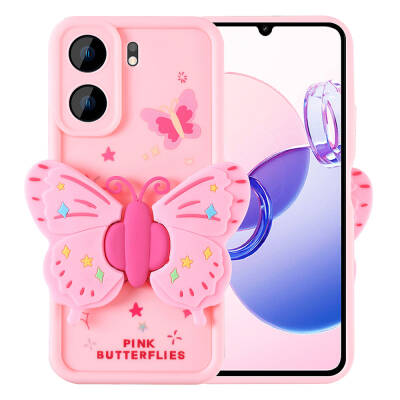 Xiaomi Redmi 13C Kılıf Kamera Korumalı Figür Tasarımlı Zore Kapya Kapak - Zore