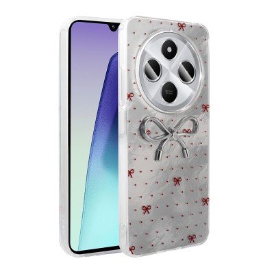 Xiaomi Redmi 14C 4G Case Camera Protection Figured Zore Ponti Silicone Cover - 4