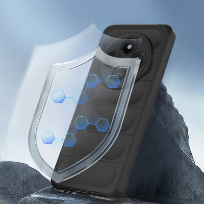Xiaomi Redmi 14C 4G Case Flexible TPU Hollow Back Surface Design Zore Etnik Silicone Cover - 9