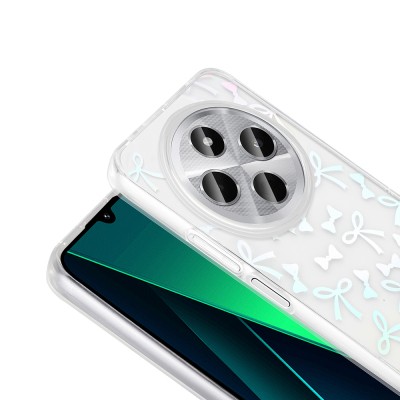 Xiaomi Redmi 14C 4G Case Transparent Figured Zore Folk Hard Cover - 16