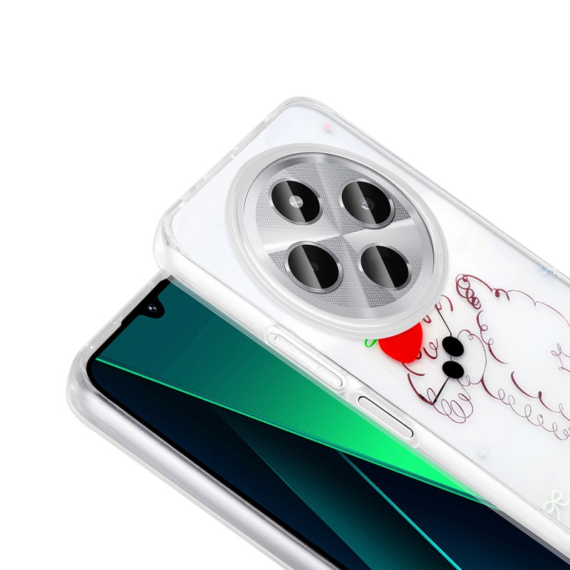 Xiaomi Redmi 14C 4G Case Transparent Figured Zore Folk Hard Cover - 12
