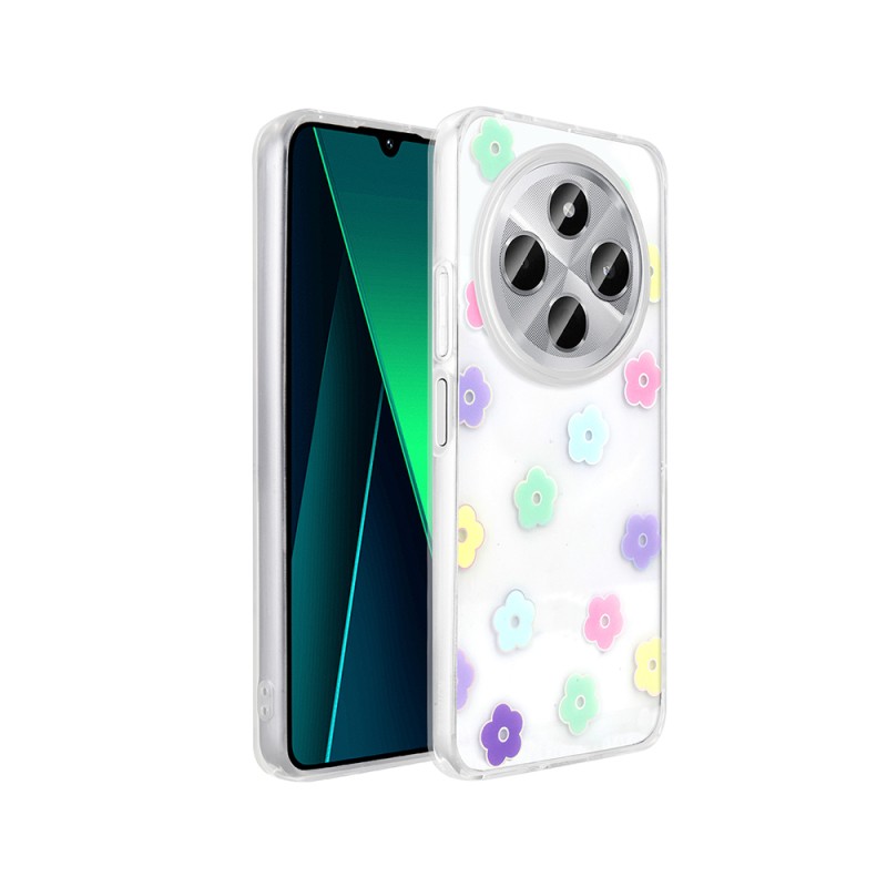 Xiaomi Redmi 14C 4G Case Transparent Figured Zore Folk Hard Cover - 2