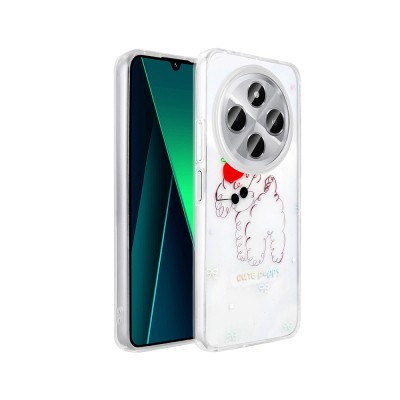 Xiaomi Redmi 14C 4G Case Transparent Figured Zore Folk Hard Cover - 3