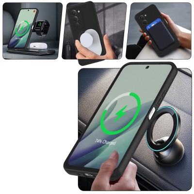 Xiaomi Redmi 15 Case M-safe Charging Stand Zore Samara Cover - 8