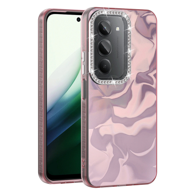 Xiaomi Redmi 15 Case with Airbag, Shiny Stone Detail Design, Zore Esila Cover - Zore