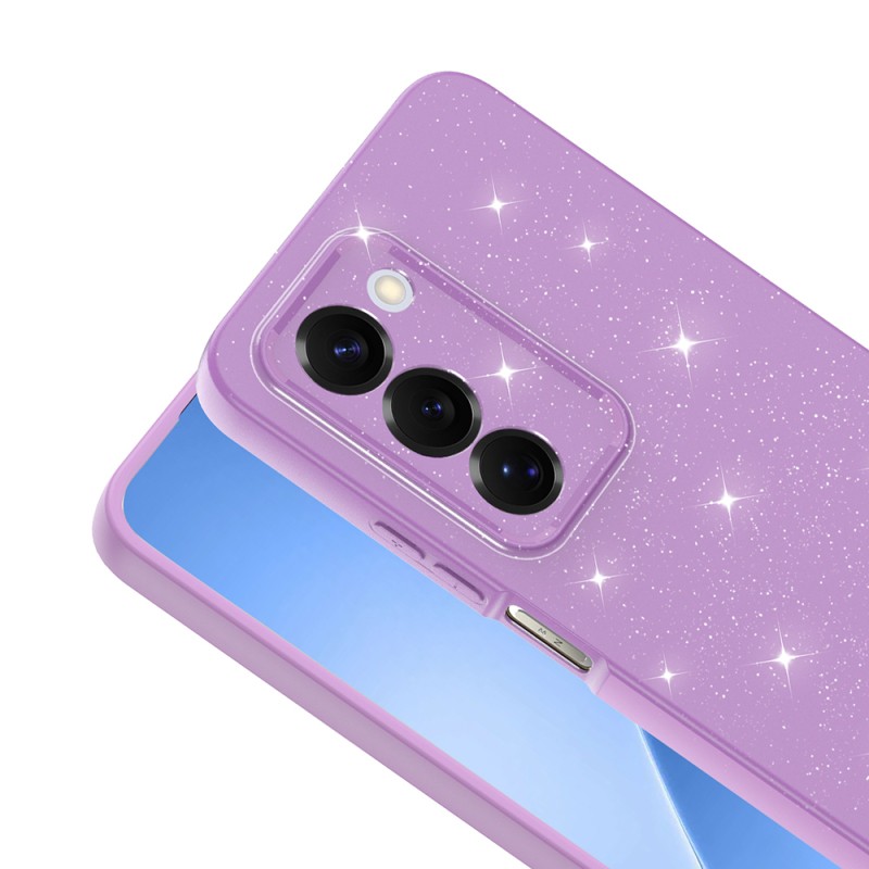 Xiaomi Redmi 15 Case with Camera Protection, Glittery Luxury Zore Cotton Cover - 13