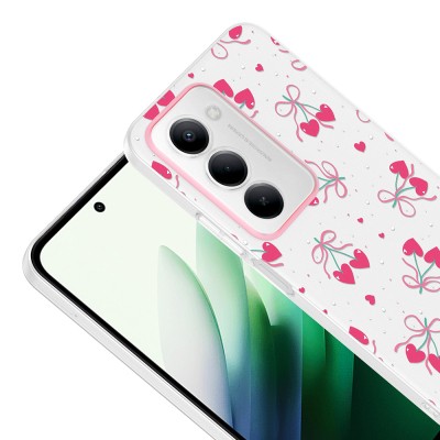 Xiaomi Redmi 15 Case with Camera Protector, Patterned Zore Clip Cover - 11