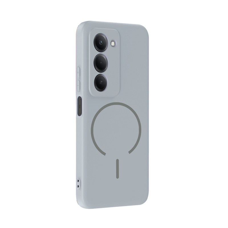 Xiaomi Redmi 15 Case Zore Meta Cover with M-safe Charging Feature - 21