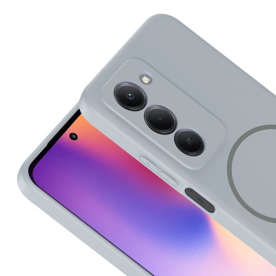 Xiaomi Redmi 15 Case Zore Meta Cover with M-safe Charging Feature - 22