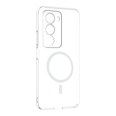 Xiaomi Redmi 15 Kamera Korumalı M-Safe Şarj Özellikli Şeffaf Zore London Sert PC Kapak - 3