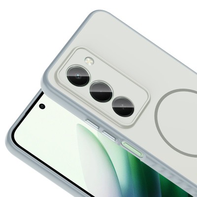 Xiaomi Redmi 15 Kılıf M-safe Şarj Özellikli Zore Tea Kapak - 12