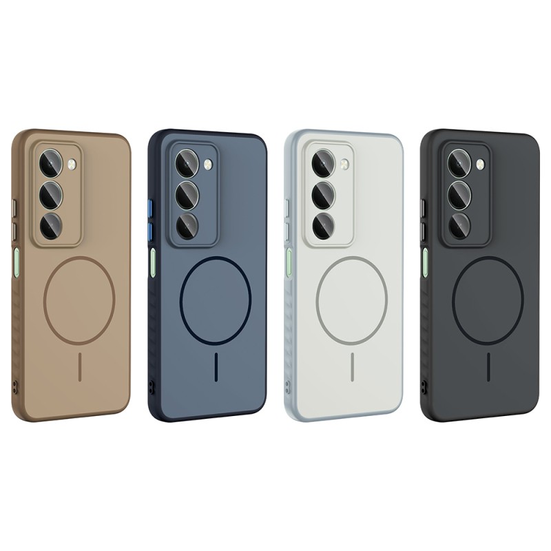 Xiaomi Redmi 15 Kılıf M-safe Şarj Özellikli Zore Tea Kapak - 14