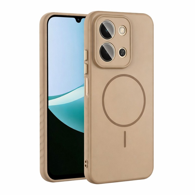 Xiaomi Redmi 15C Case M-safe Charging Feature Zore Tea Cover - 5