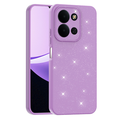 Xiaomi Redmi 15C Case with Camera Protection, Glittery Luxury Zore Cotton Cover - Zore