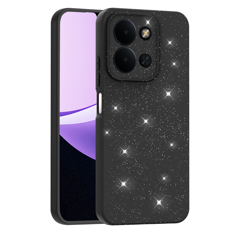 Xiaomi Redmi 15C Case with Camera Protection, Glittery Luxury Zore Cotton Cover - 4