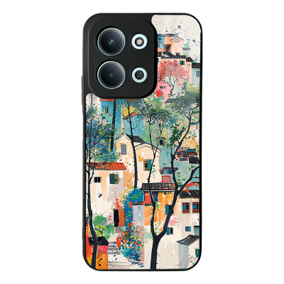 Xiaomi Redmi 15C Case with Camera Protector, Patterned Zore Lusi Cover - Zore